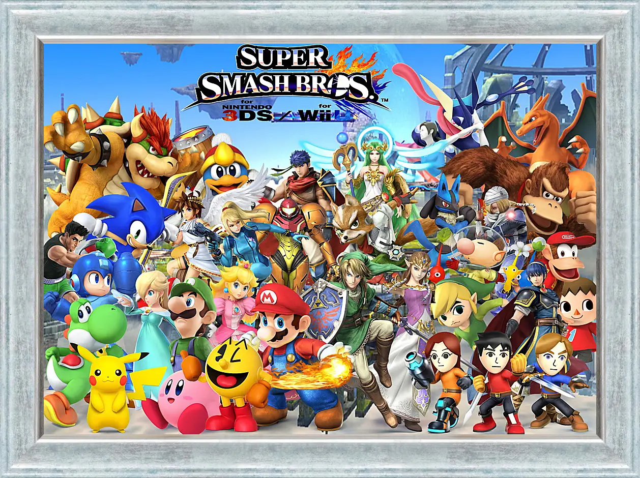 Картина в раме - Super Smash Bros. For Nintendo 3ds And Wii U
