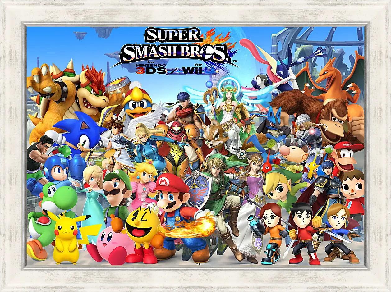 Картина в раме - Super Smash Bros. For Nintendo 3ds And Wii U
