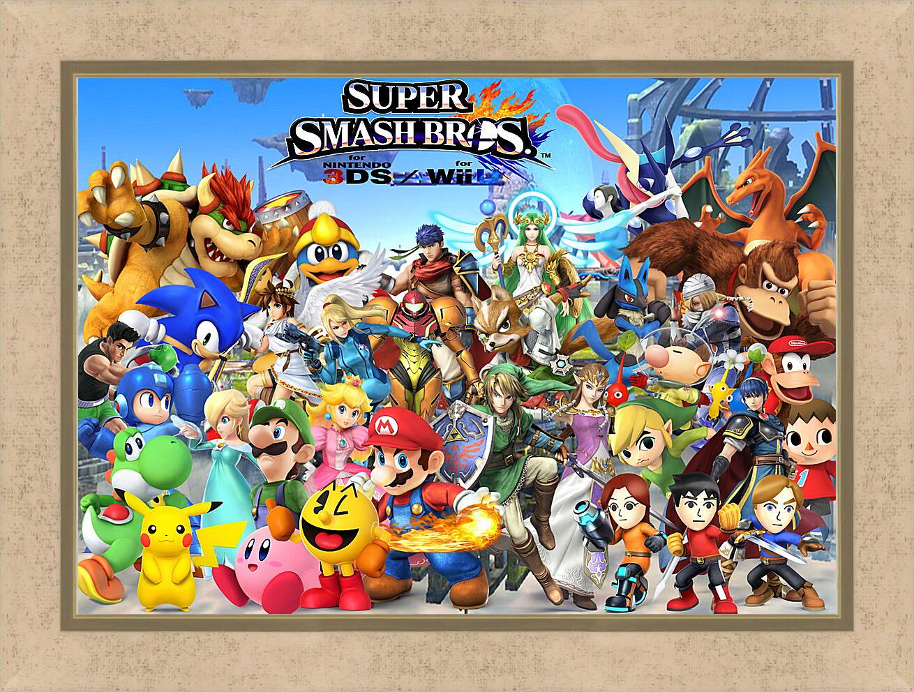 Картина в раме - Super Smash Bros. For Nintendo 3ds And Wii U
