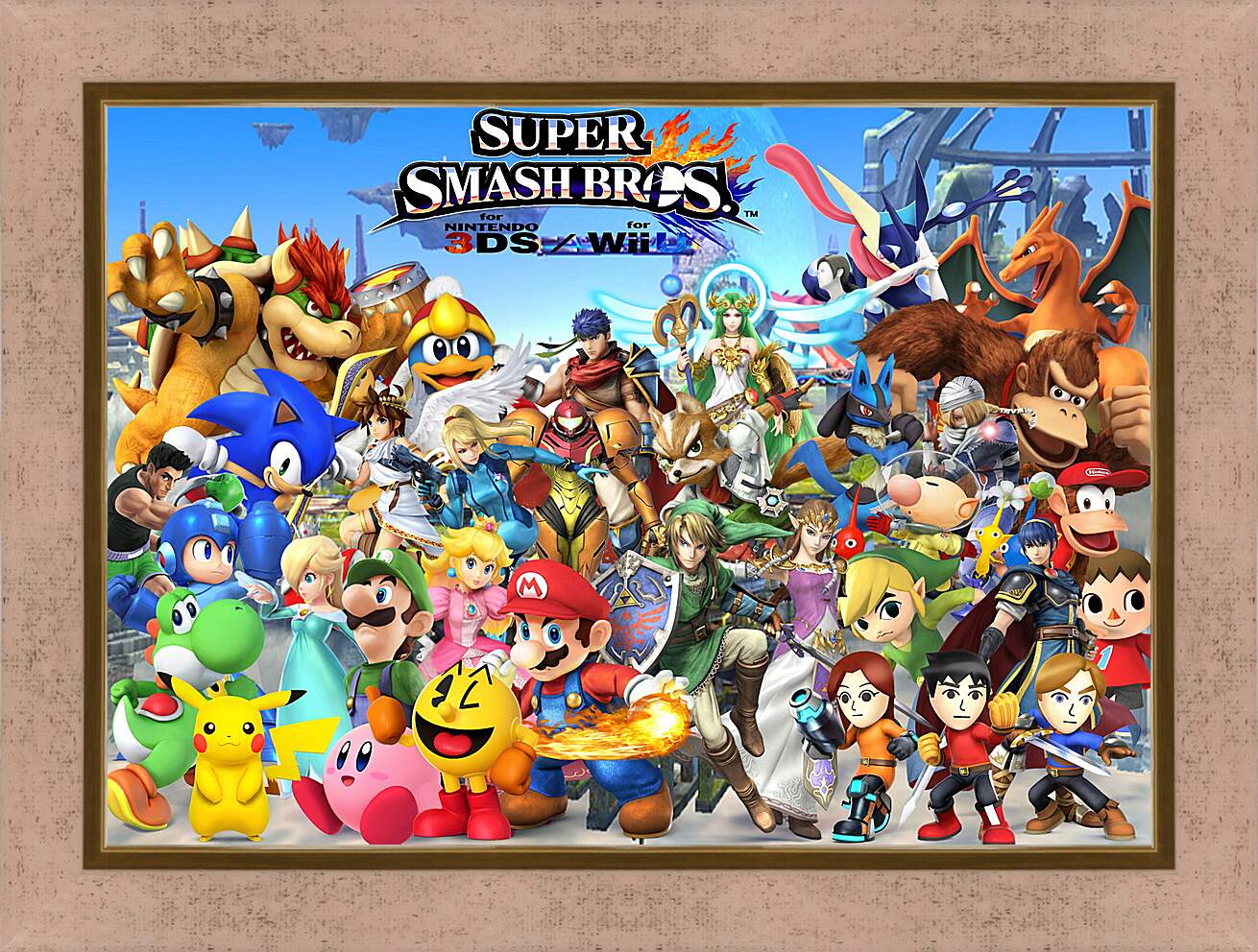 Картина в раме - Super Smash Bros. For Nintendo 3ds And Wii U
