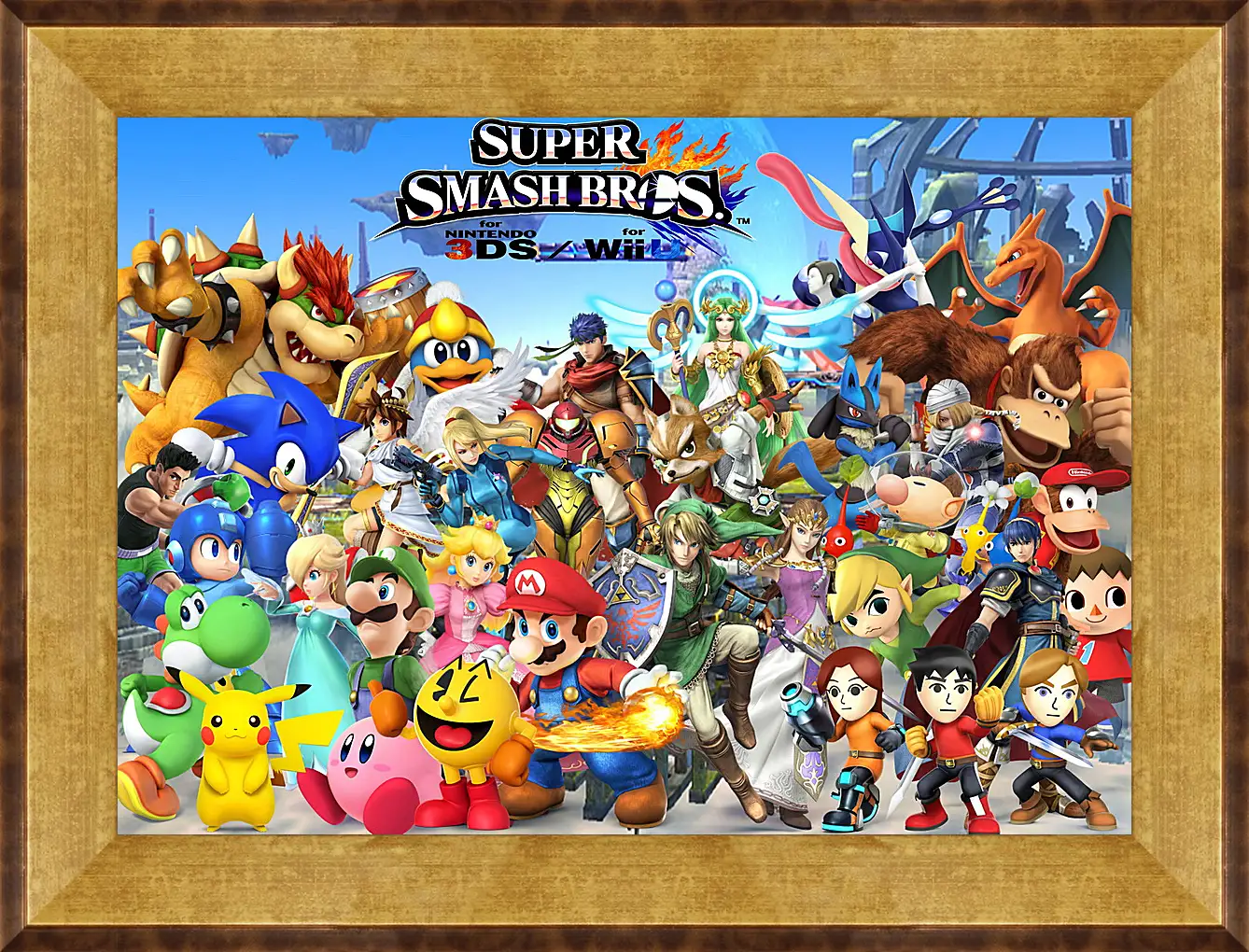 Картина в раме - Super Smash Bros. For Nintendo 3ds And Wii U
