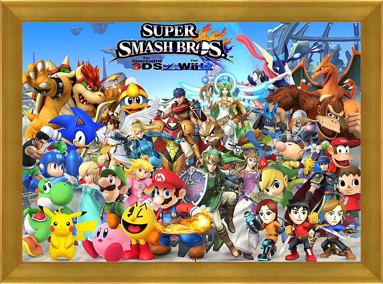 Картина в раме - Super Smash Bros. For Nintendo 3ds And Wii U
