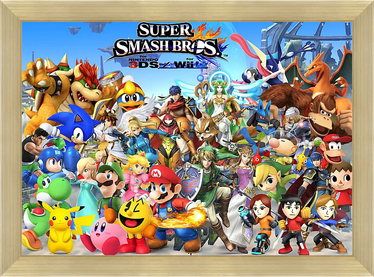 Картина в раме - Super Smash Bros. For Nintendo 3ds And Wii U
