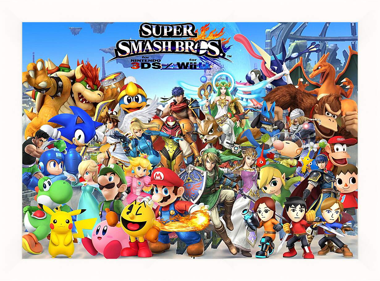 Картина в раме - Super Smash Bros. For Nintendo 3ds And Wii U
