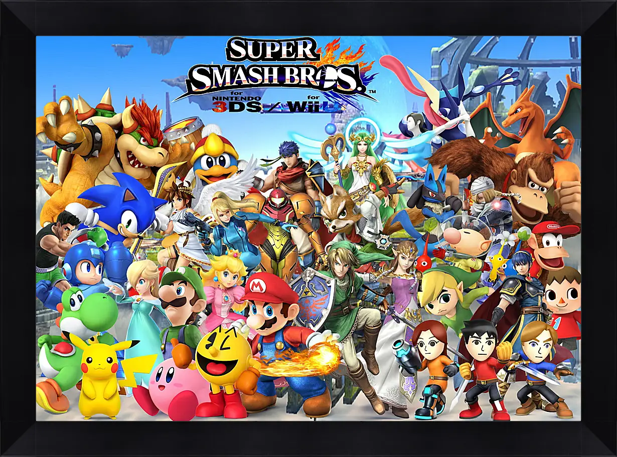 Картина в раме - Super Smash Bros. For Nintendo 3ds And Wii U
