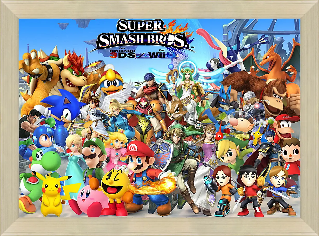 Картина в раме - Super Smash Bros. For Nintendo 3ds And Wii U
