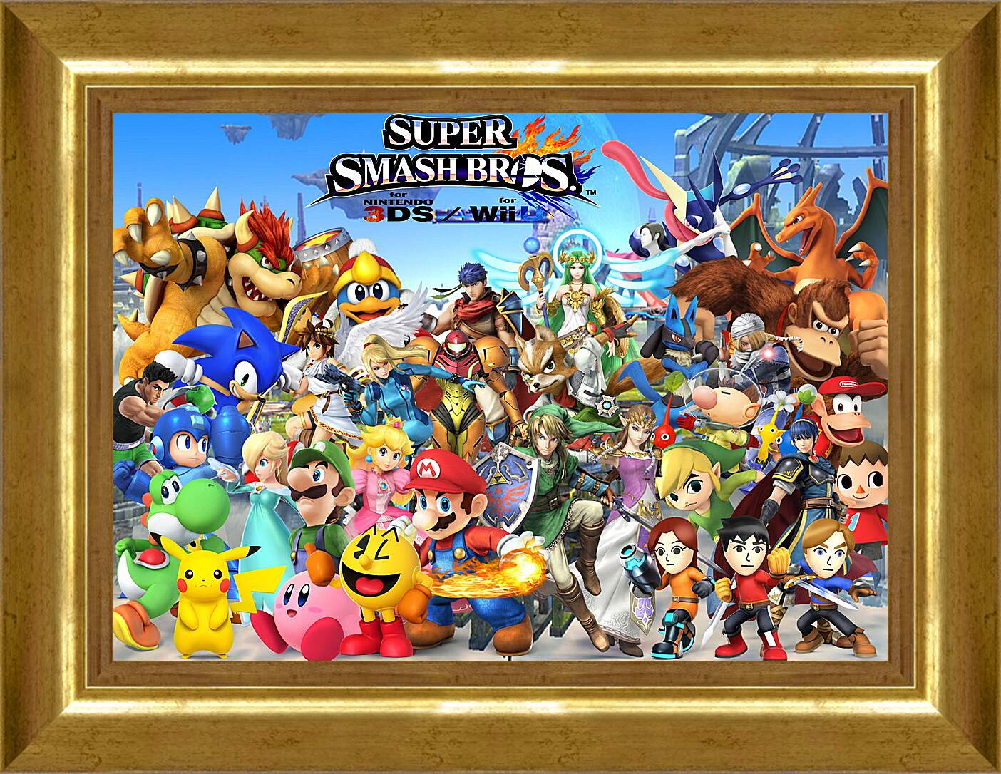 Картина в раме - Super Smash Bros. For Nintendo 3ds And Wii U

