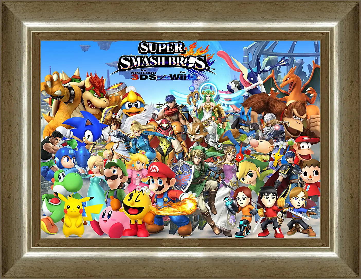 Картина в раме - Super Smash Bros. For Nintendo 3ds And Wii U
