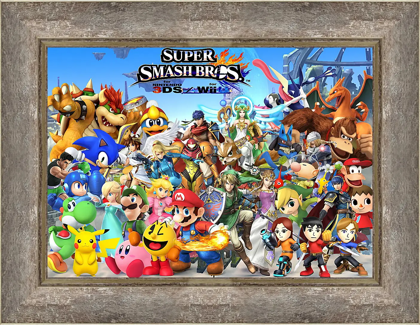 Картина в раме - Super Smash Bros. For Nintendo 3ds And Wii U
