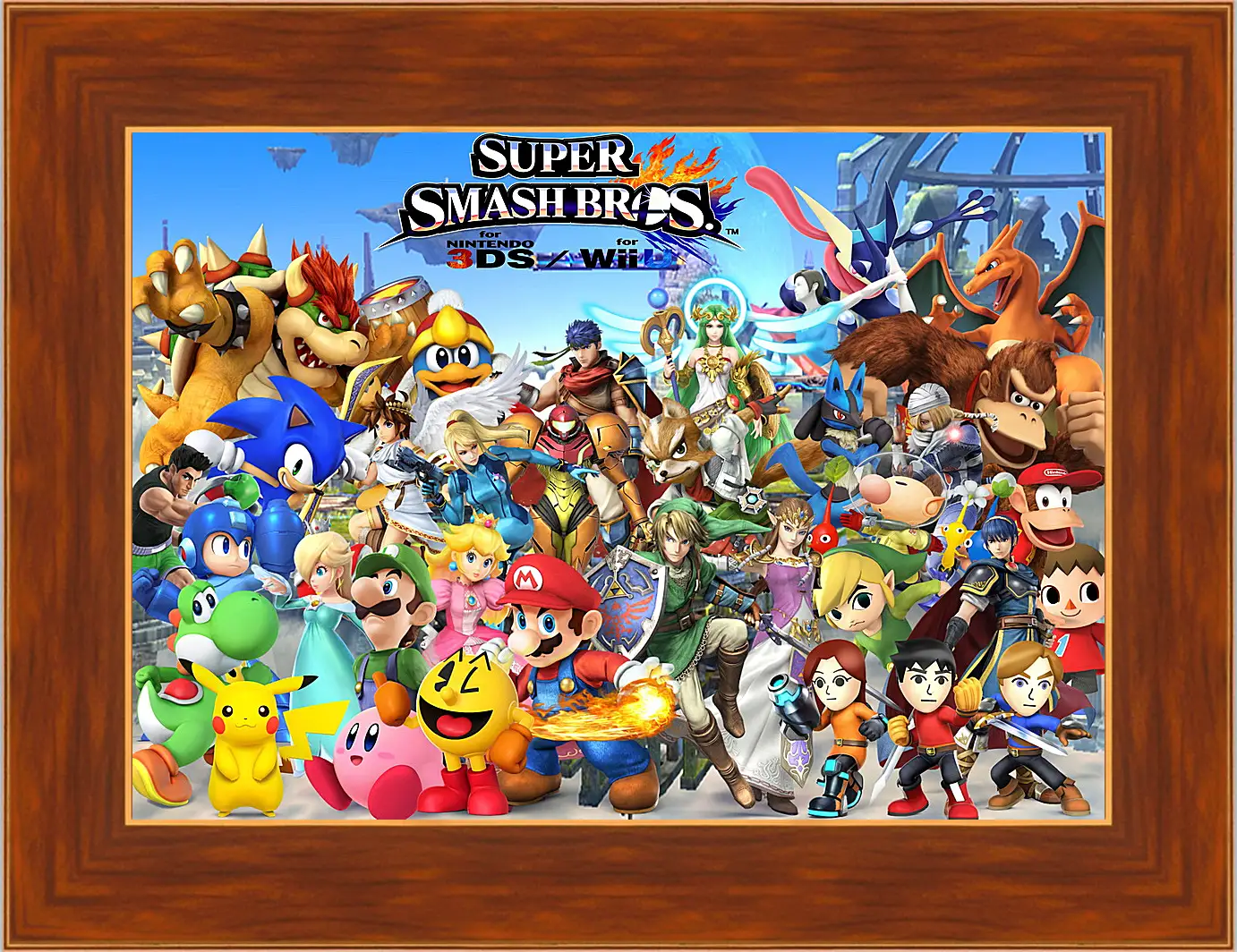 Картина в раме - Super Smash Bros. For Nintendo 3ds And Wii U
