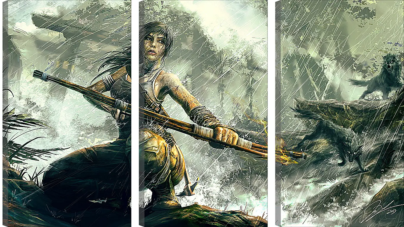 Модульная картина - Tomb Raider