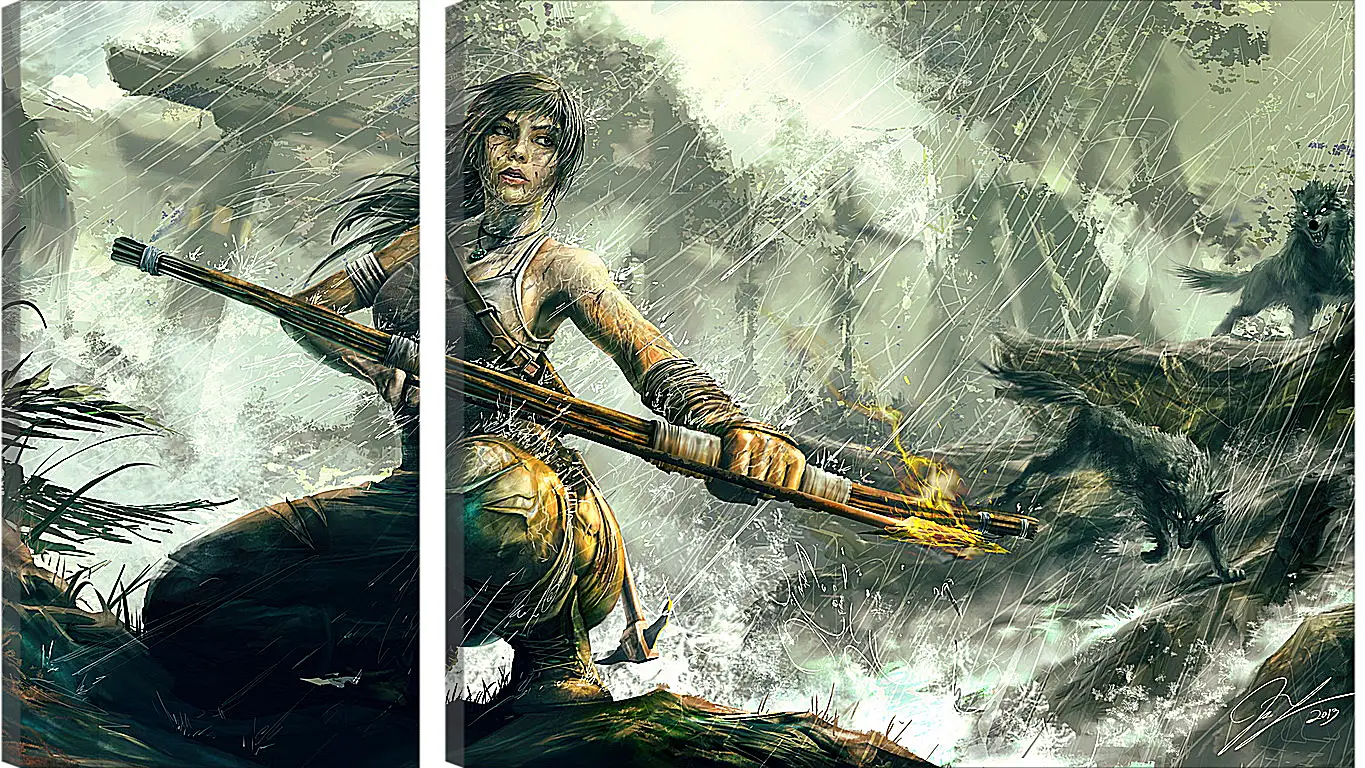 Модульная картина - Tomb Raider