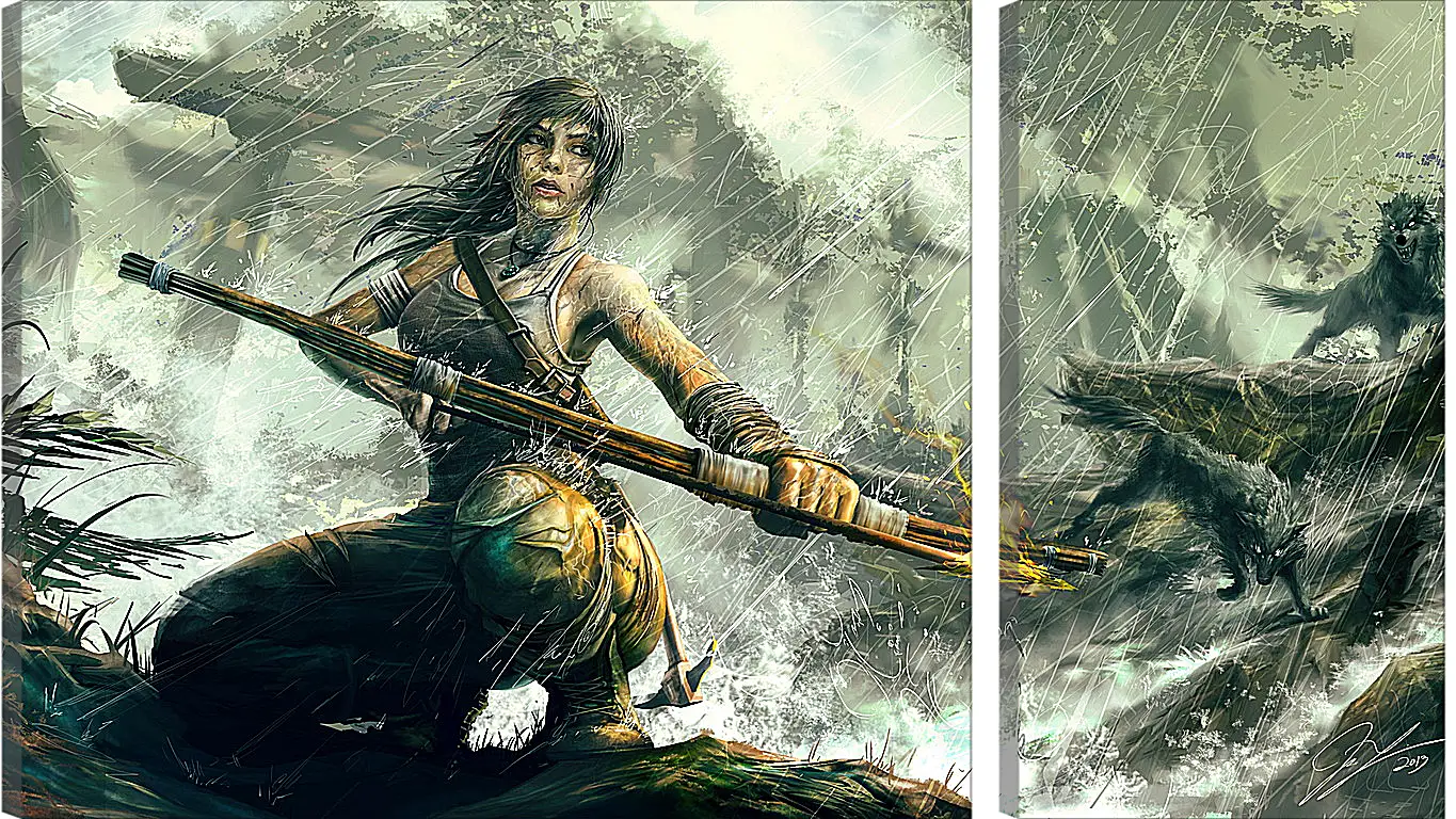 Модульная картина - Tomb Raider