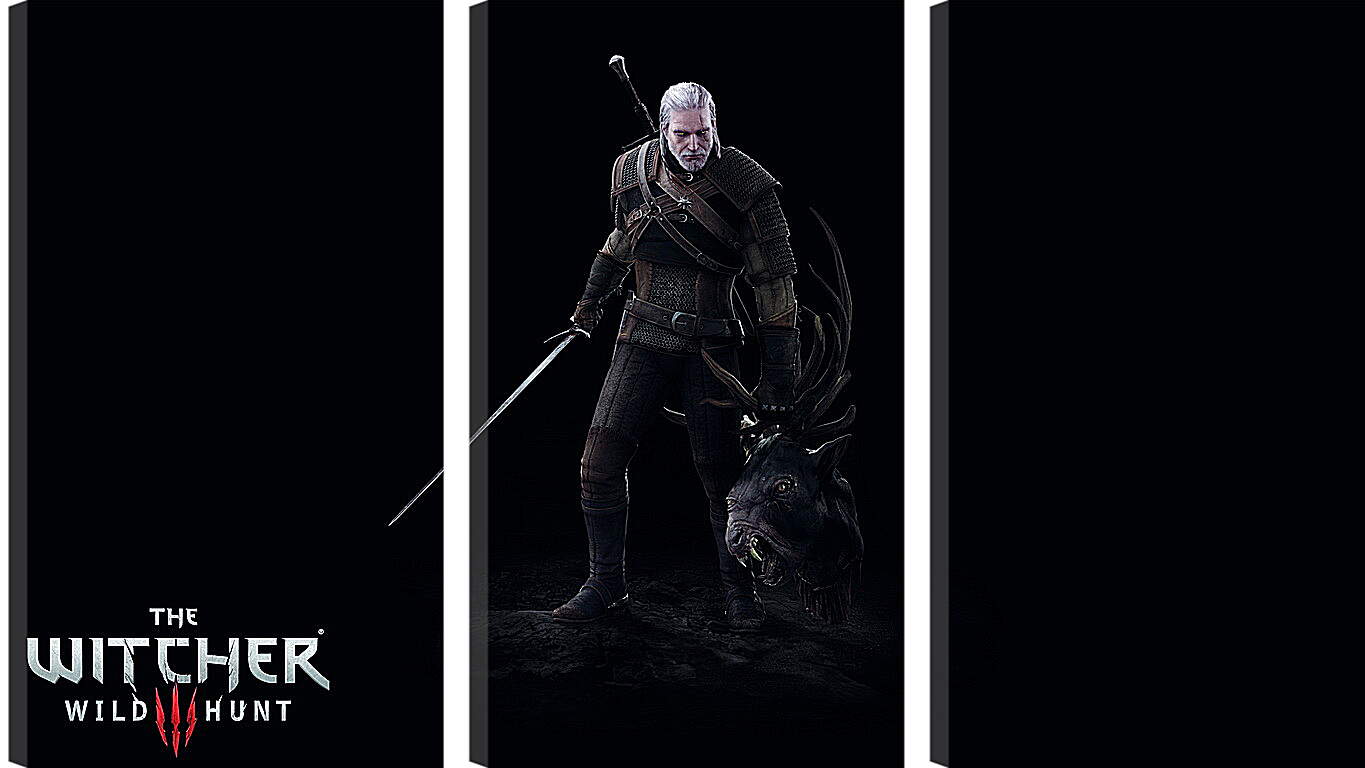 Модульная картина - The Witcher 3: Wild Hunt (Ведьмак), Геральт с головой лешего