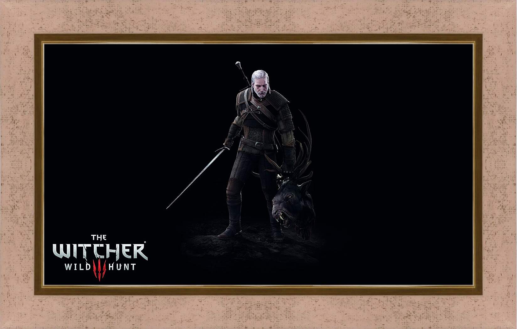 Картина в раме - The Witcher 3: Wild Hunt (Ведьмак), Геральт с головой лешего