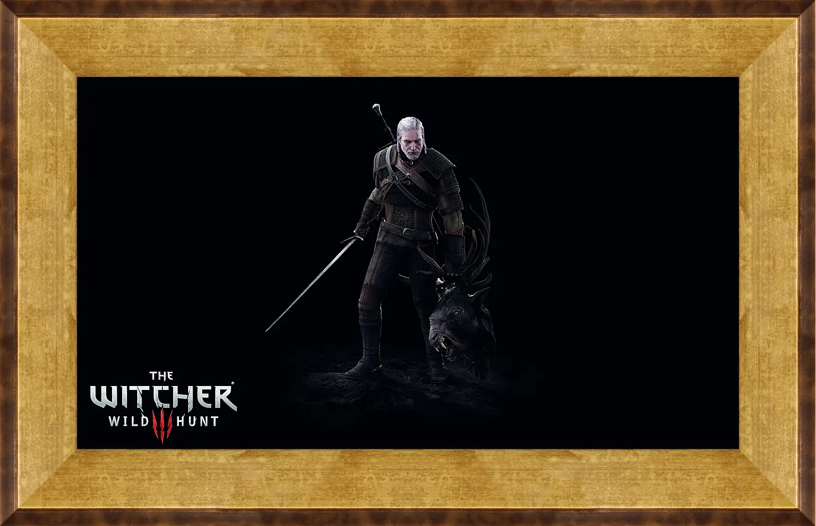 Картина в раме - The Witcher 3: Wild Hunt (Ведьмак), Геральт с головой лешего