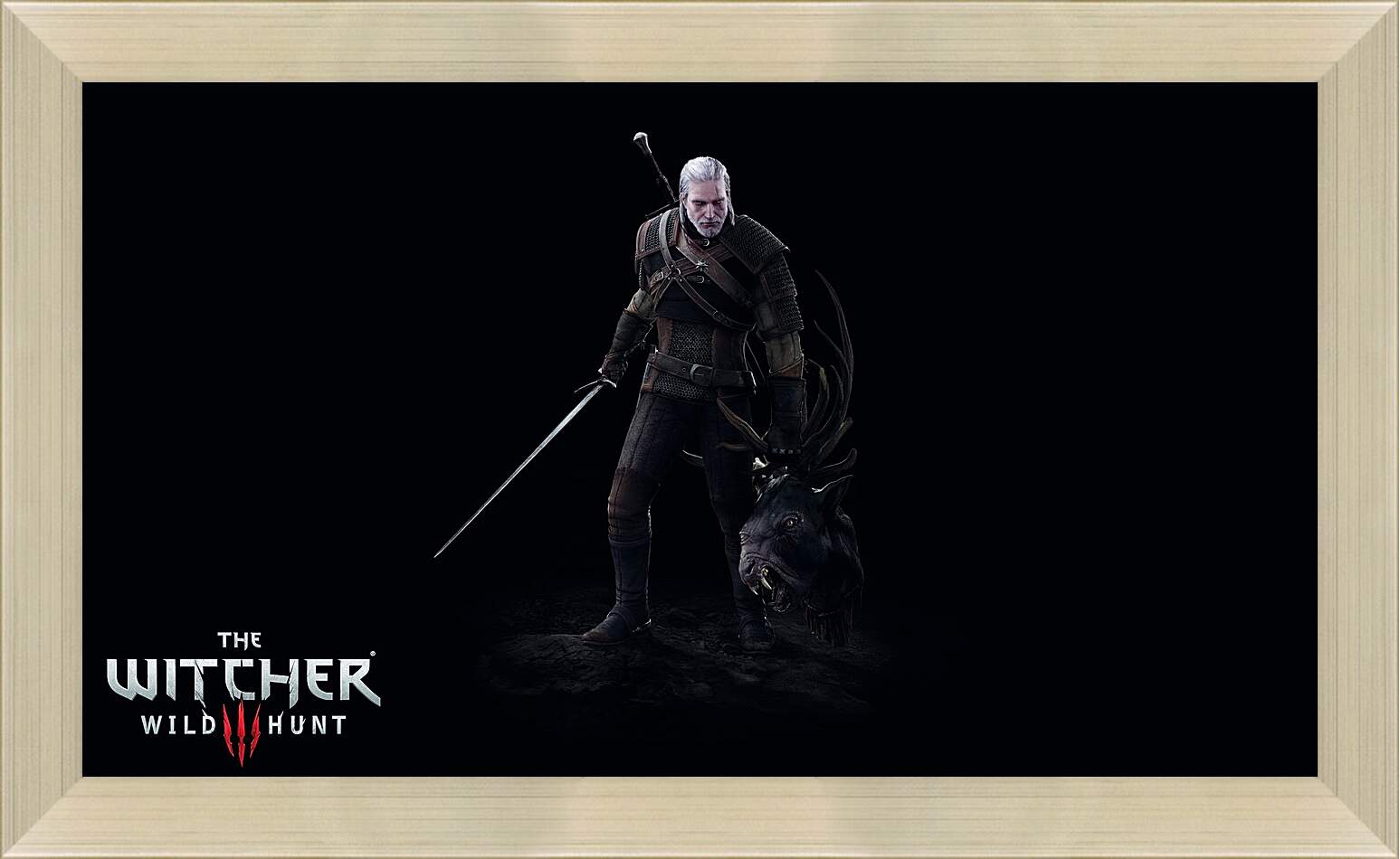 Картина в раме - The Witcher 3: Wild Hunt (Ведьмак), Геральт с головой лешего