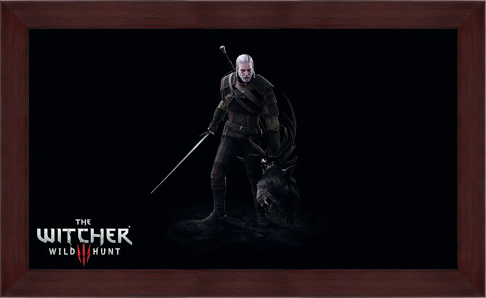 Картина в раме - The Witcher 3: Wild Hunt (Ведьмак), Геральт с головой лешего