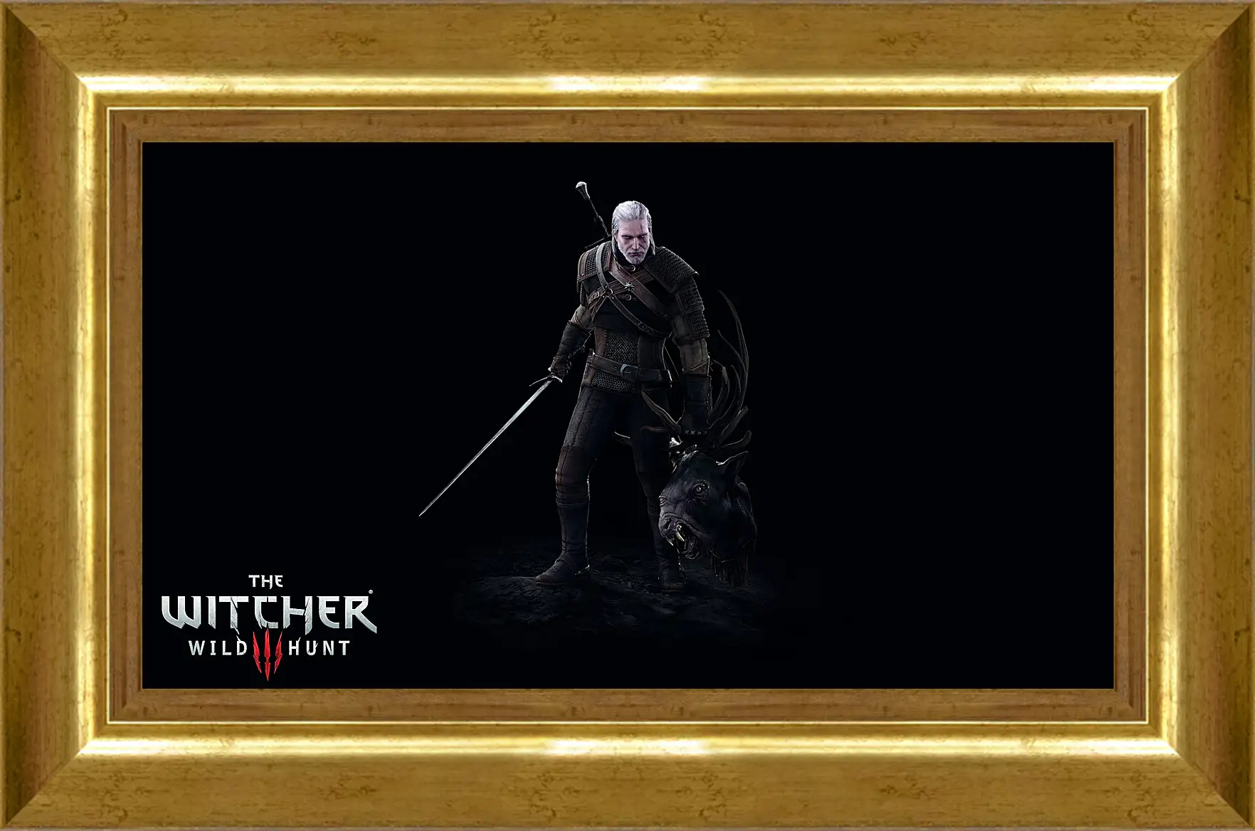 Картина в раме - The Witcher 3: Wild Hunt (Ведьмак), Геральт с головой лешего