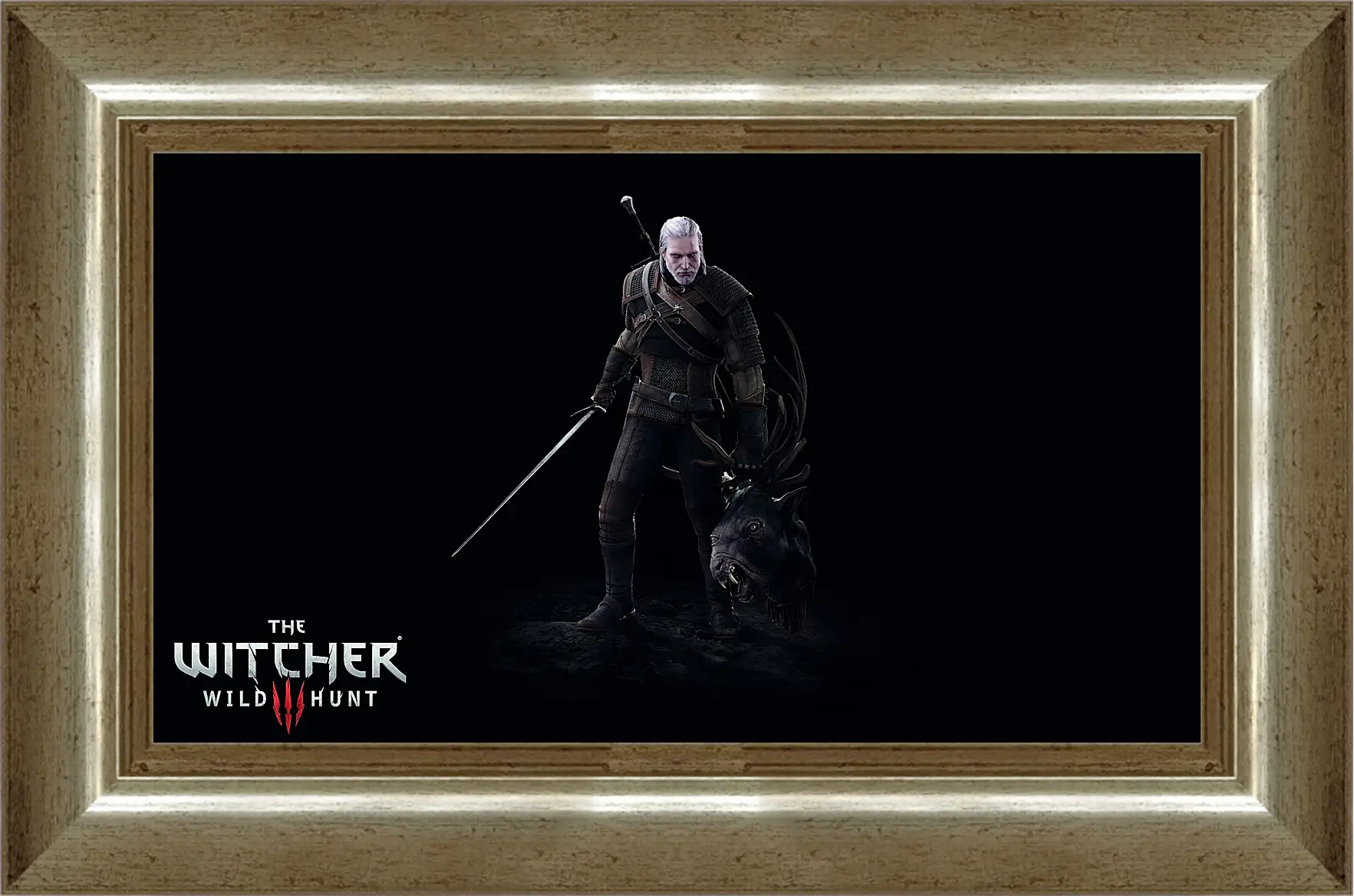 Картина в раме - The Witcher 3: Wild Hunt (Ведьмак), Геральт с головой лешего