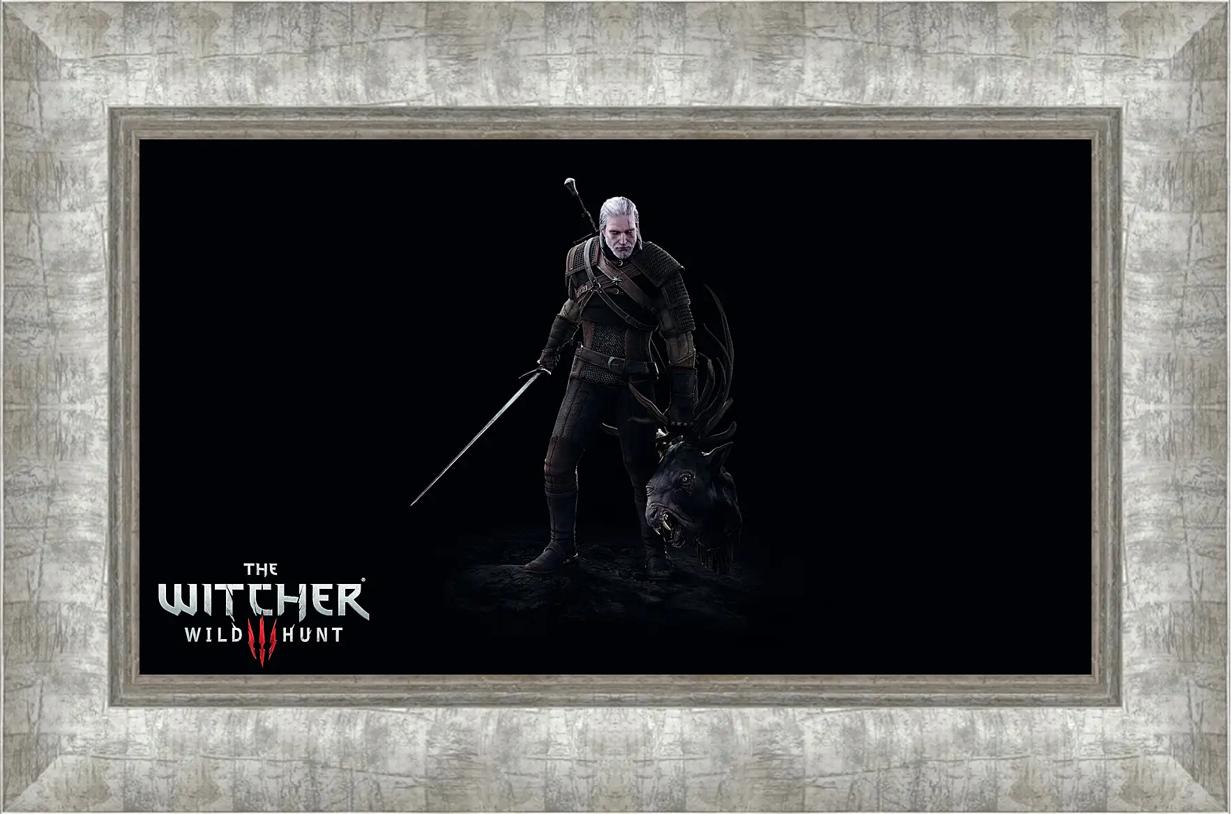 Картина в раме - The Witcher 3: Wild Hunt (Ведьмак), Геральт с головой лешего