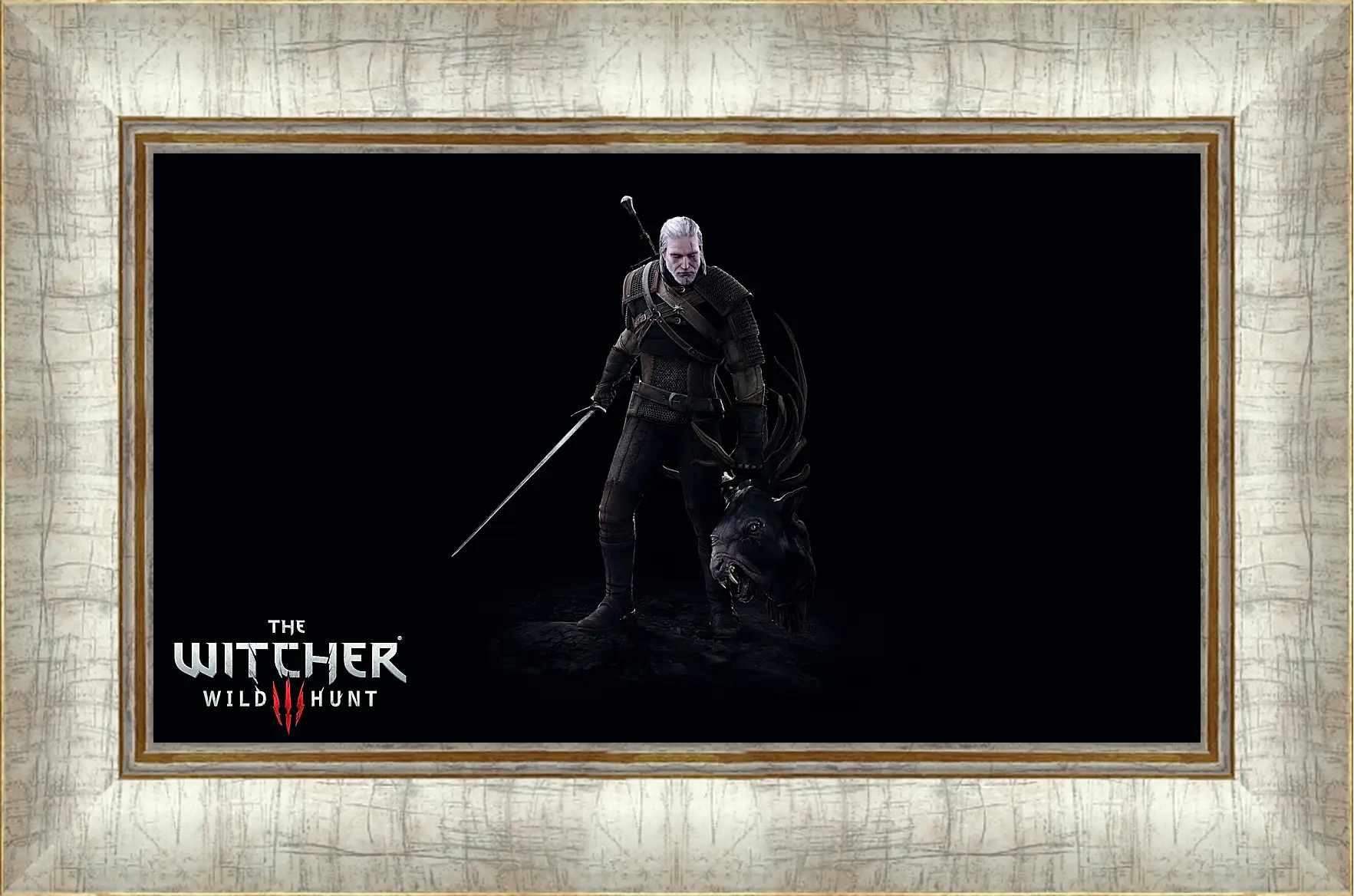 Картина в раме - The Witcher 3: Wild Hunt (Ведьмак), Геральт с головой лешего