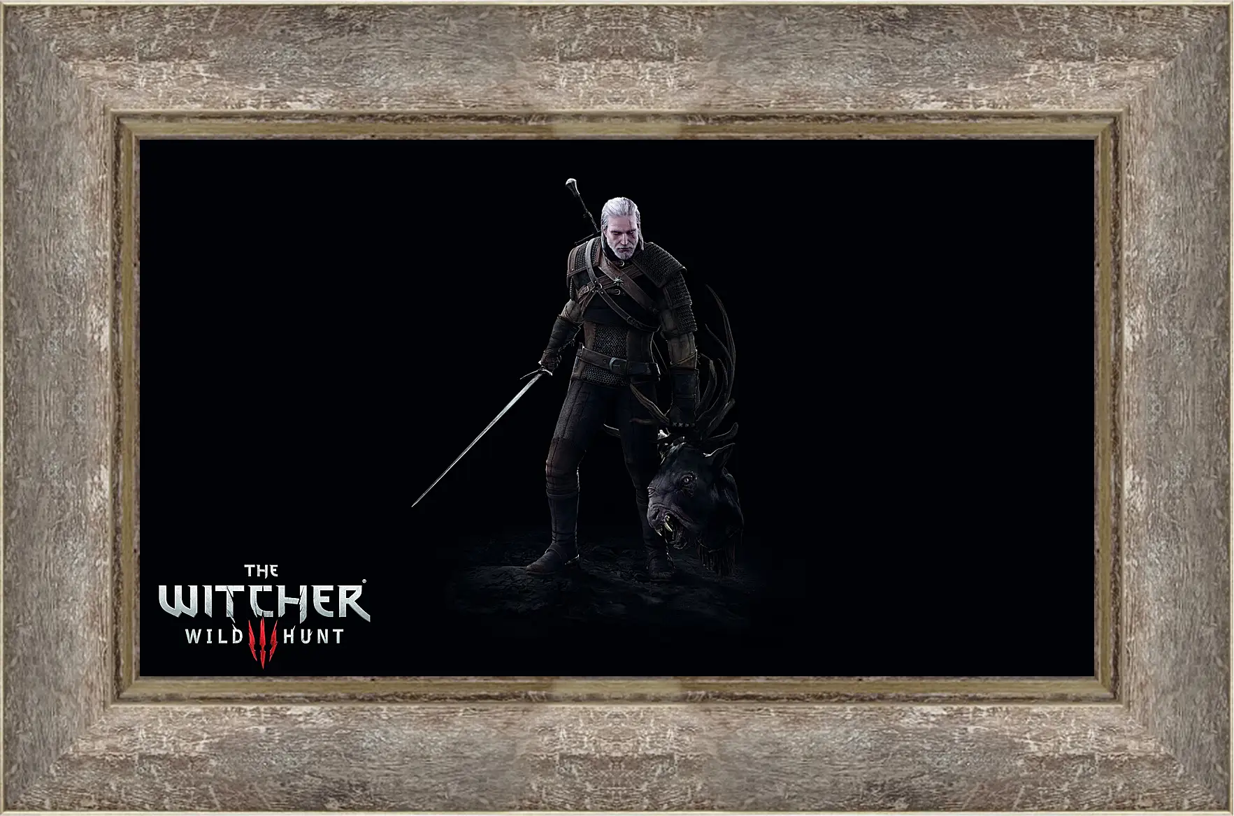 Картина в раме - The Witcher 3: Wild Hunt (Ведьмак), Геральт с головой лешего