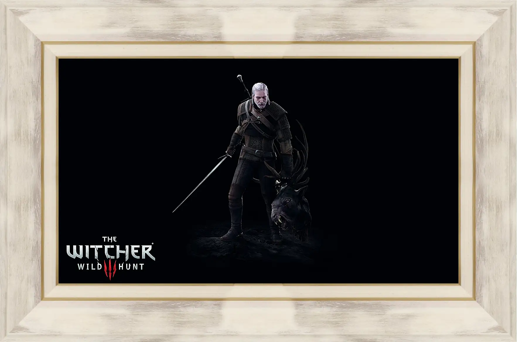 Картина в раме - The Witcher 3: Wild Hunt (Ведьмак), Геральт с головой лешего