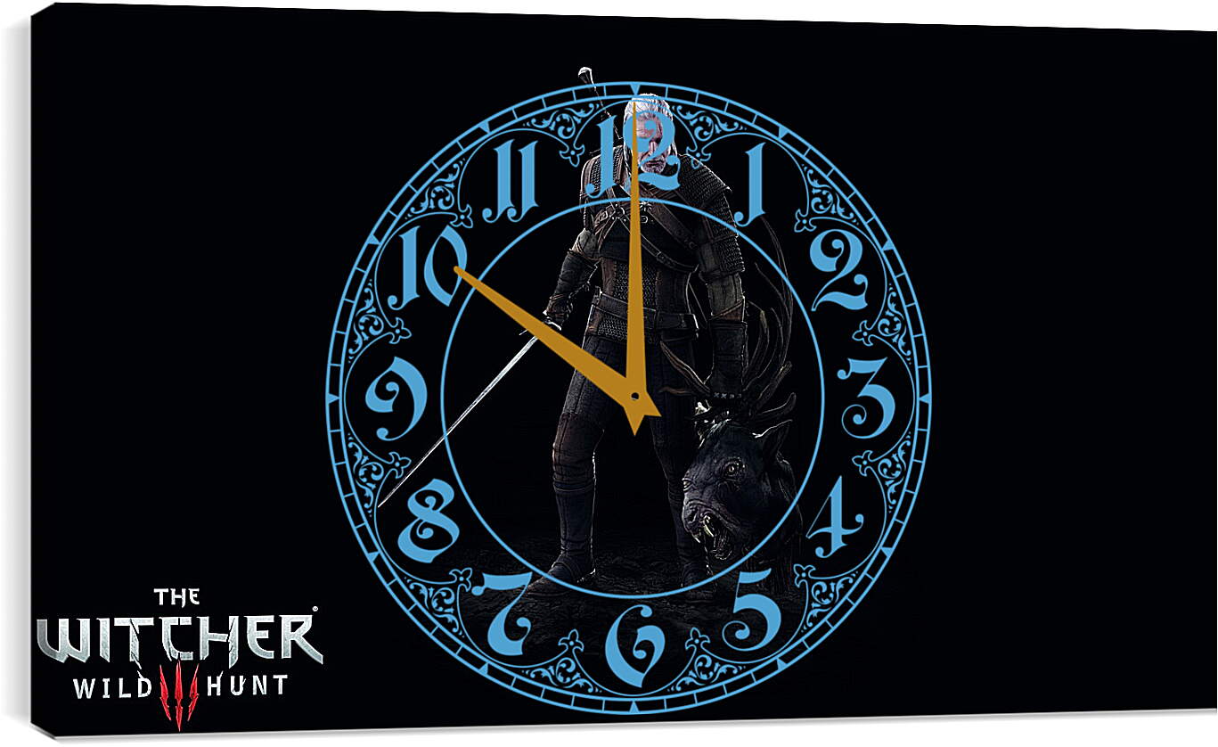 Часы картина - The Witcher 3: Wild Hunt (Ведьмак), Геральт с головой лешего