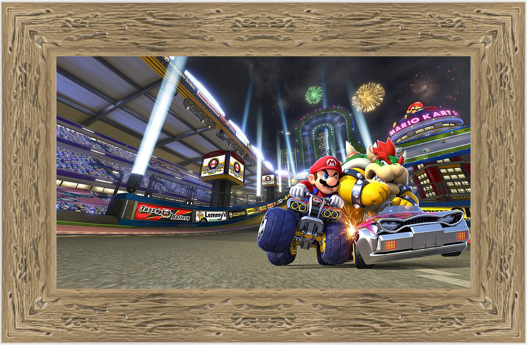 Картина в раме - Mario Kart 8
