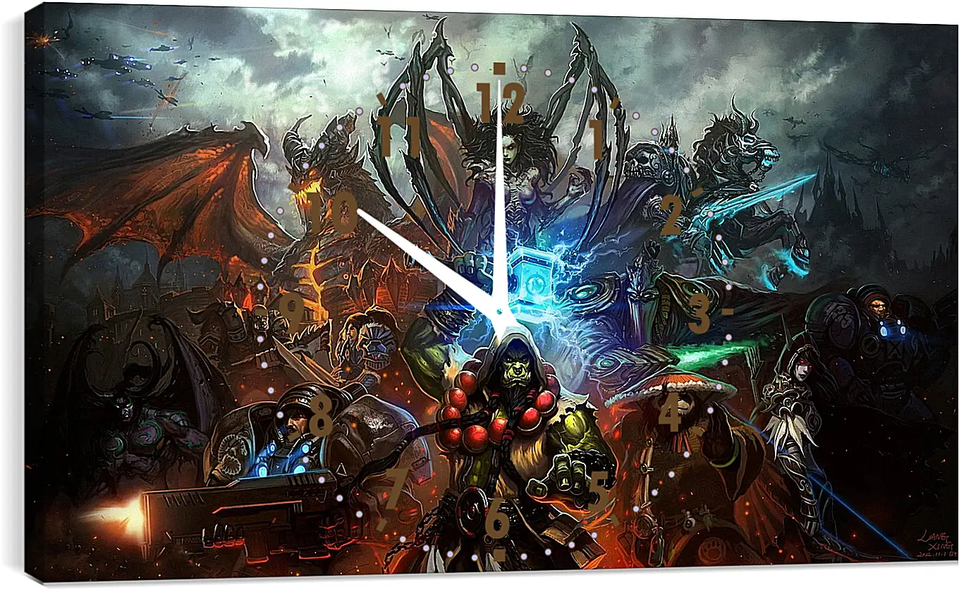 Часы картина - Heroes Of The Storm
