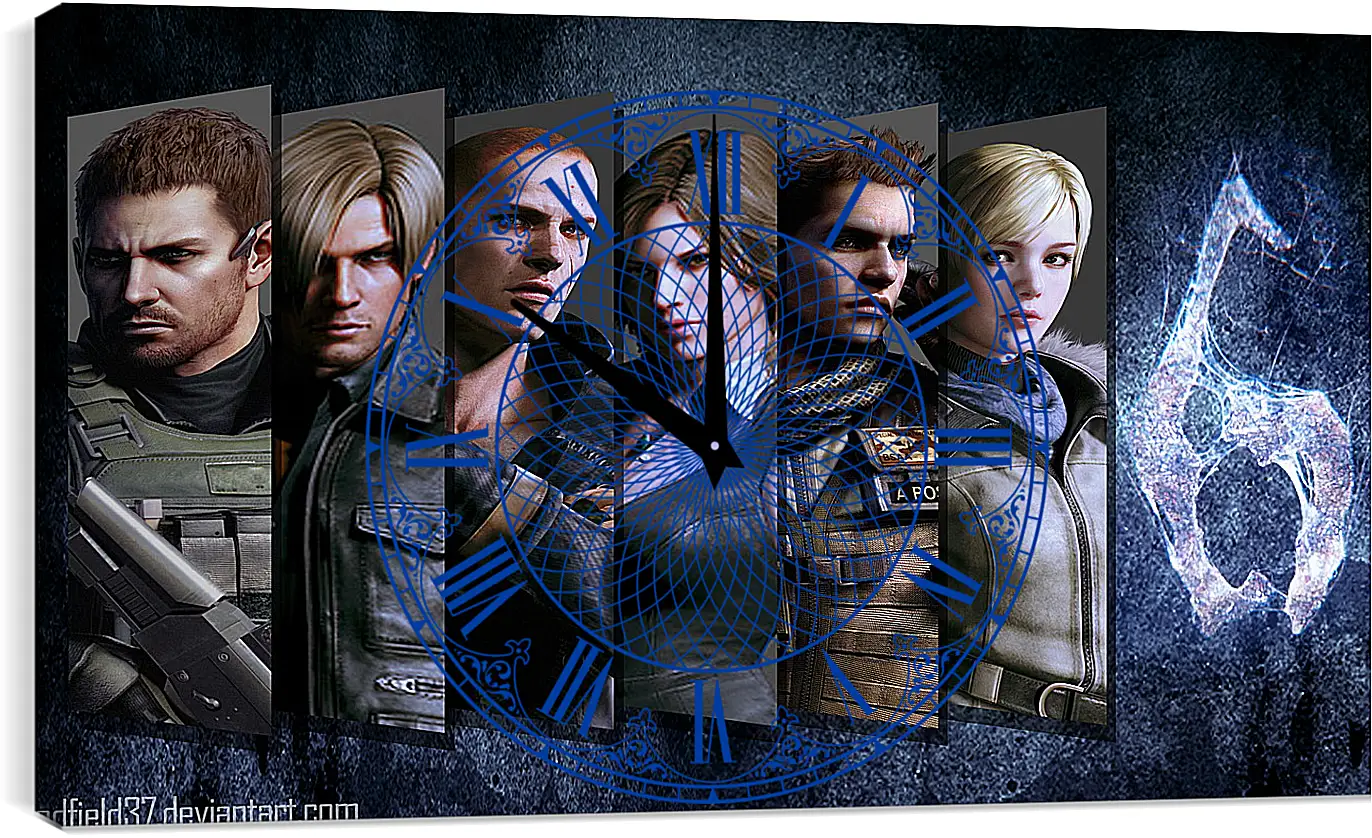 Часы картина - Resident Evil
