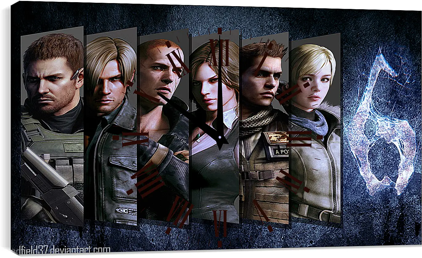 Часы картина - Resident Evil
