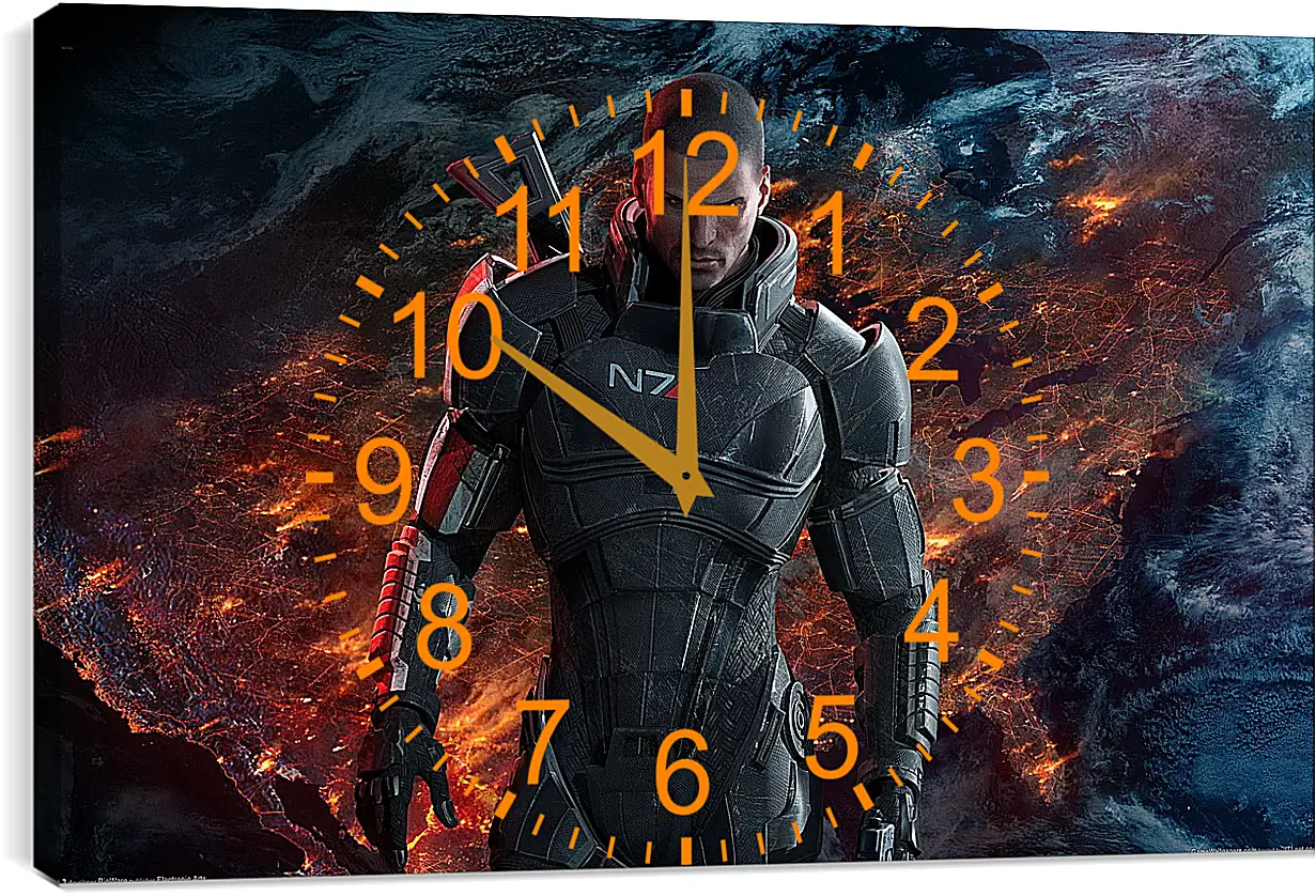 Часы картина - Mass Effect 3
