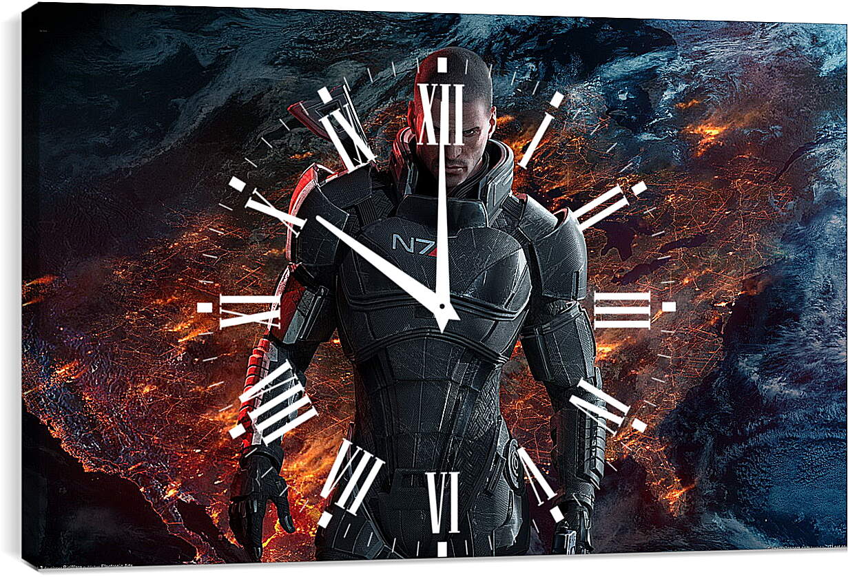 Часы картина - Mass Effect 3
