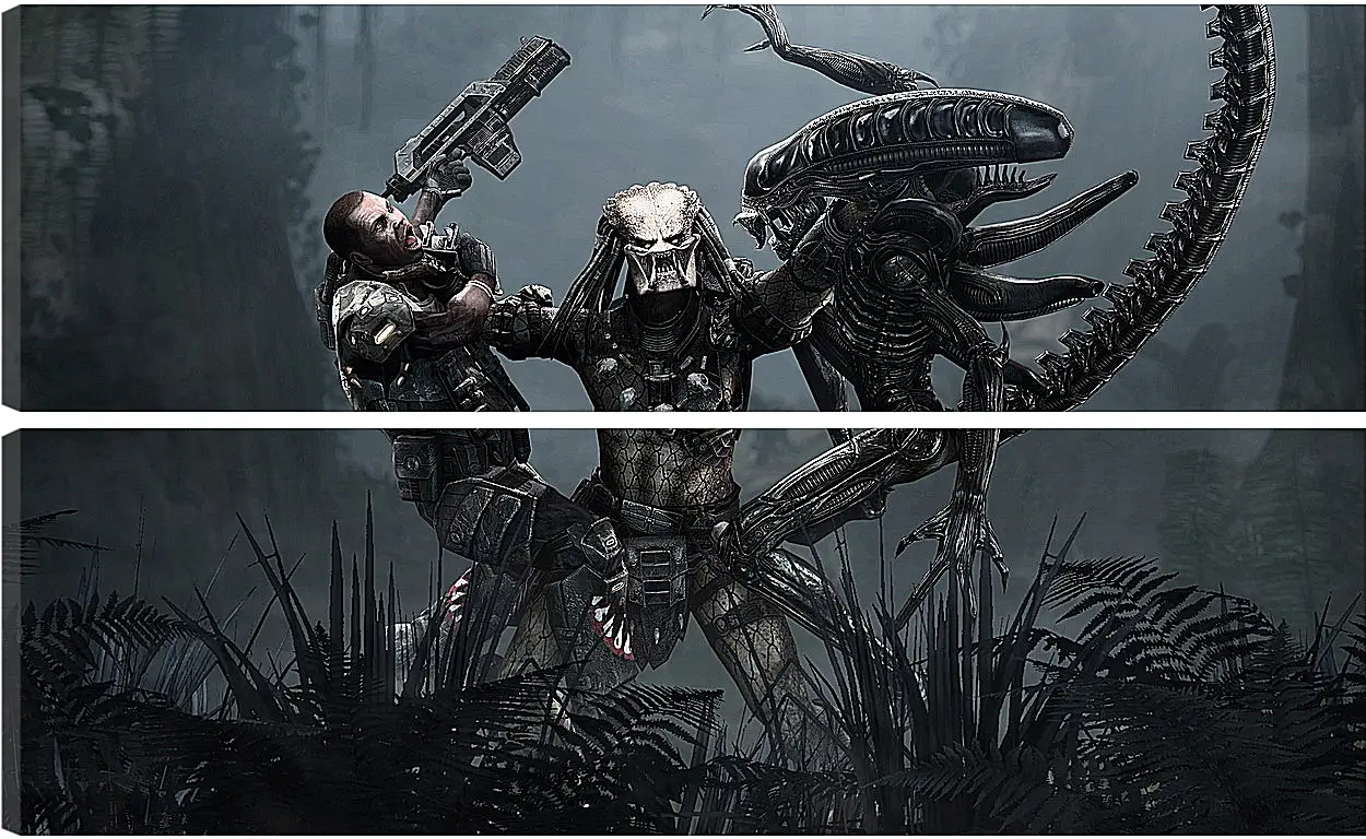 Модульная картина - Aliens Vs. Predator
