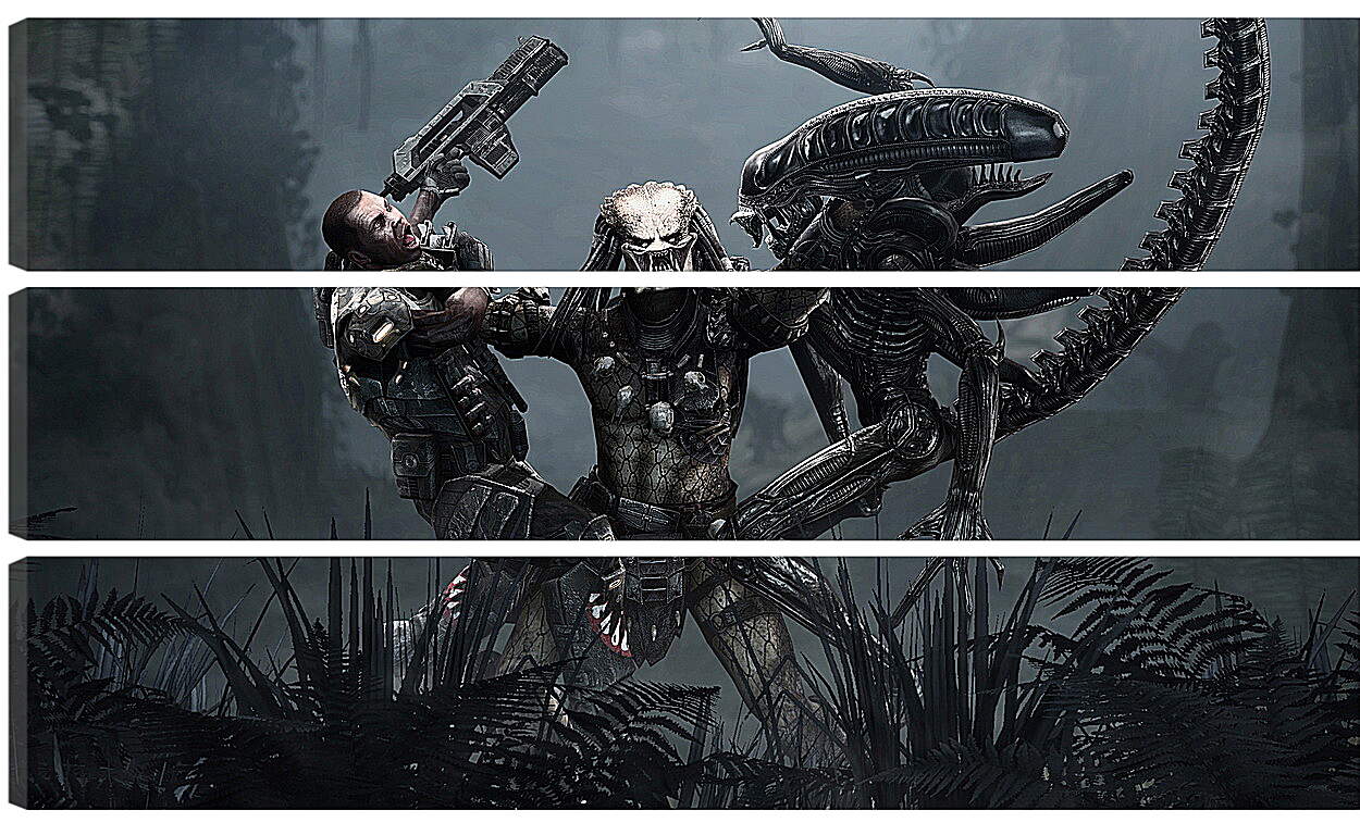 Модульная картина - Aliens Vs. Predator
