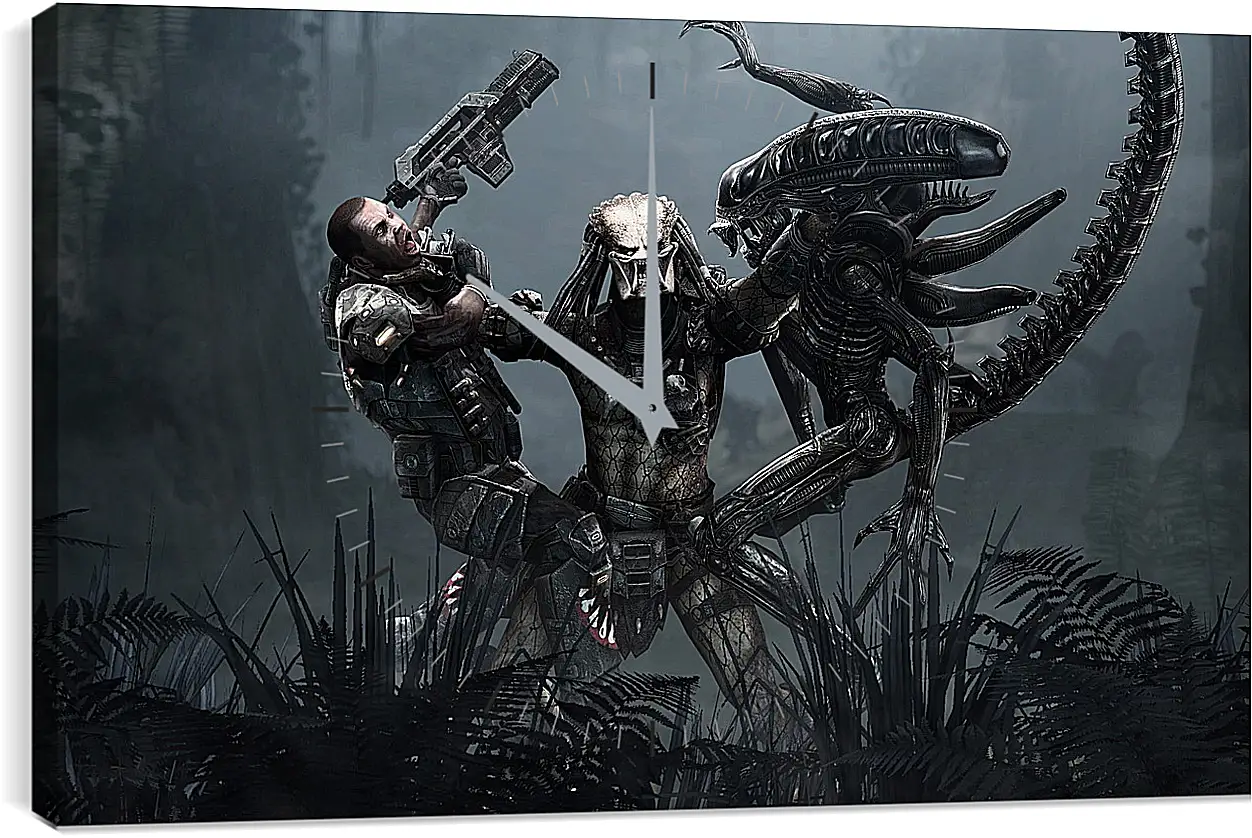 Часы картина - Aliens Vs. Predator
