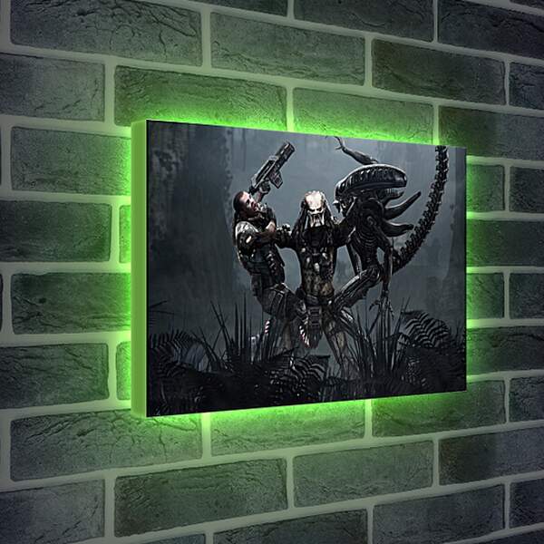 Лайтбокс световая панель - Aliens Vs. Predator
