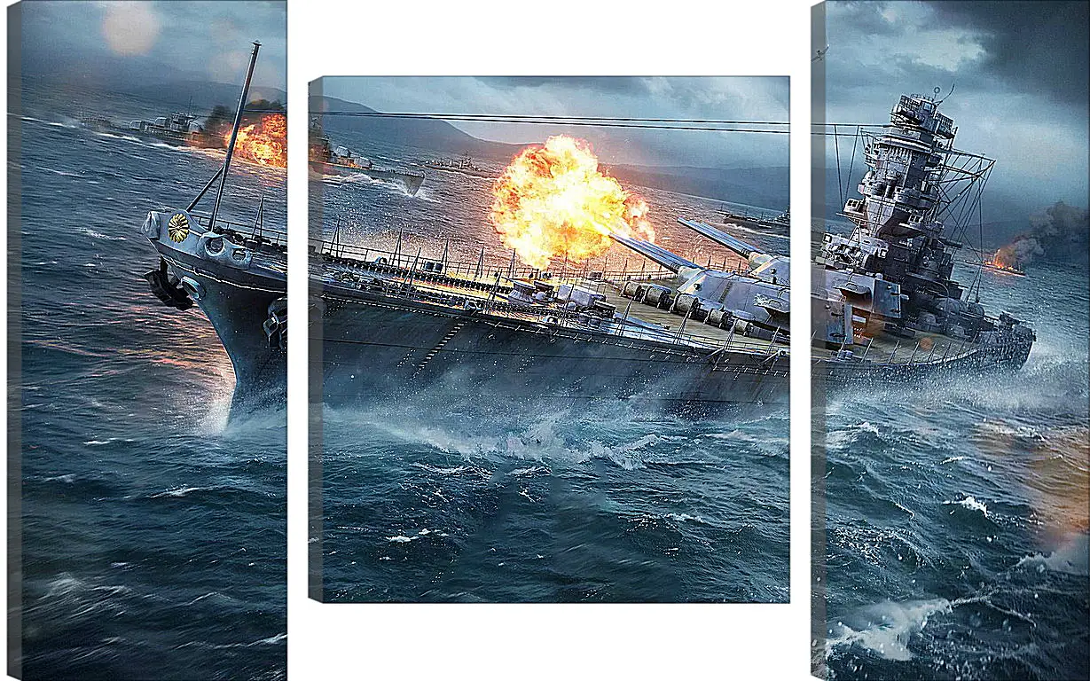 Модульная картина - World Of Warships
