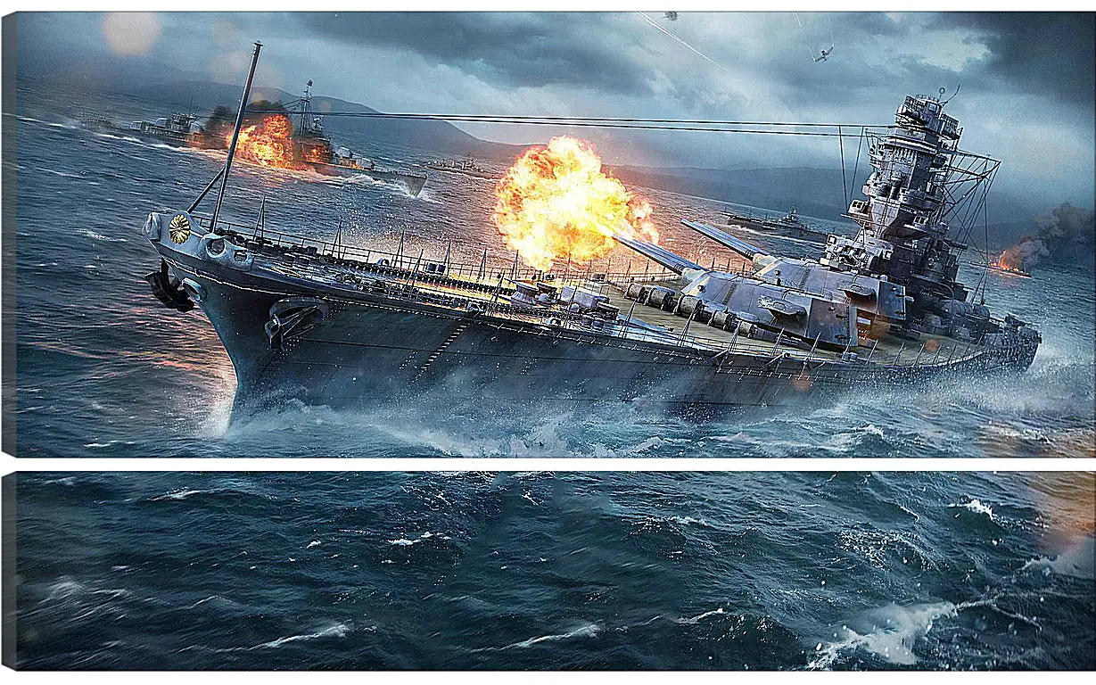 Модульная картина - World Of Warships
