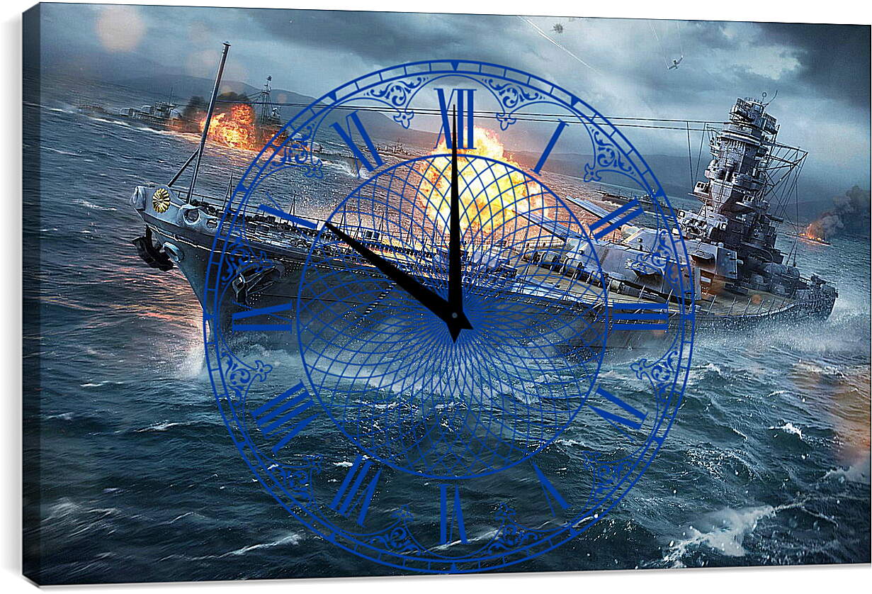 Часы картина - World Of Warships

