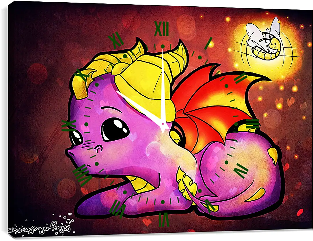 Часы картина - Spyro The Dragon

