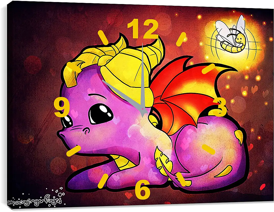 Часы картина - Spyro The Dragon
