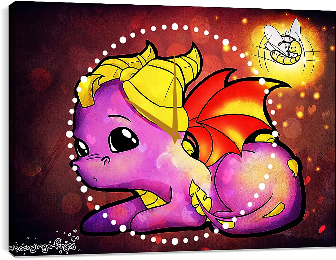 Часы картина - Spyro The Dragon

