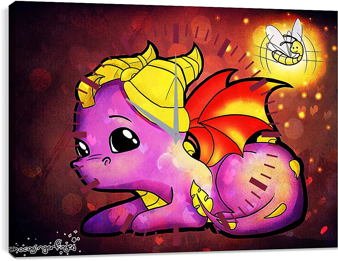 Часы картина - Spyro The Dragon
