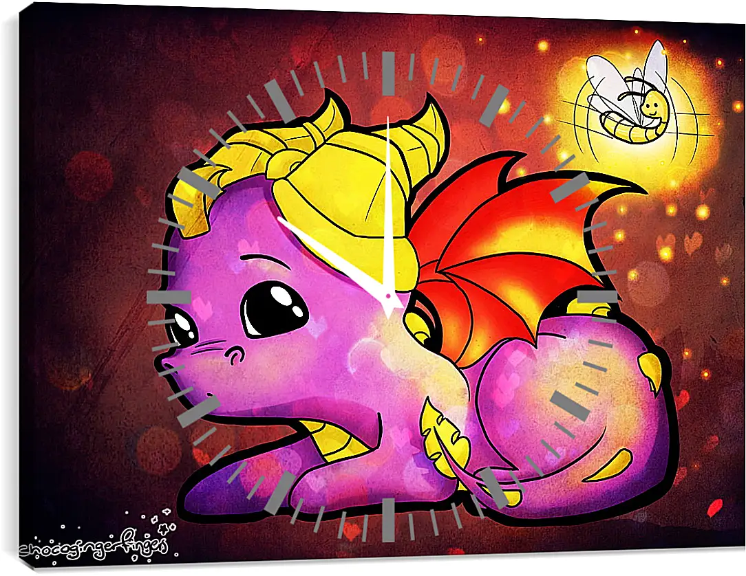 Часы картина - Spyro The Dragon
