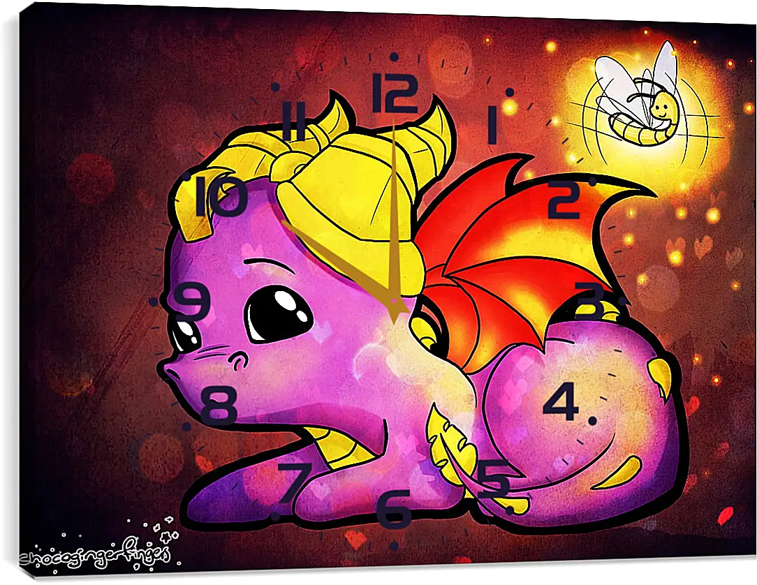 Часы картина - Spyro The Dragon
