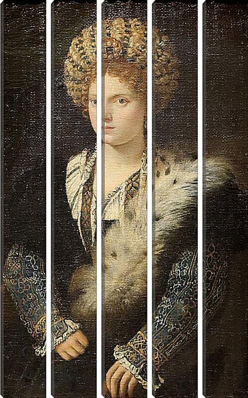 Модульная картина - Портрет Изабеллы д`Эсте. Тициан Вечеллио
