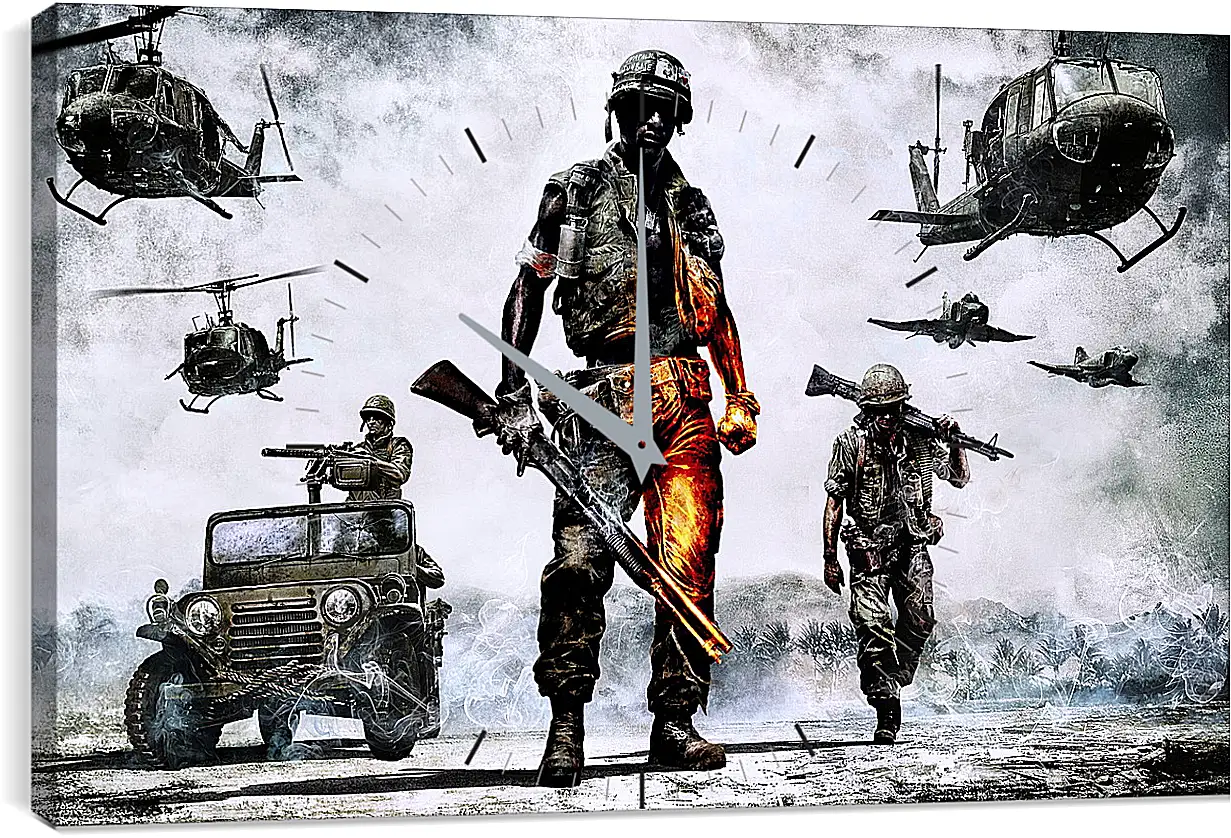 Часы картина - Battlefield: Bad Company 2